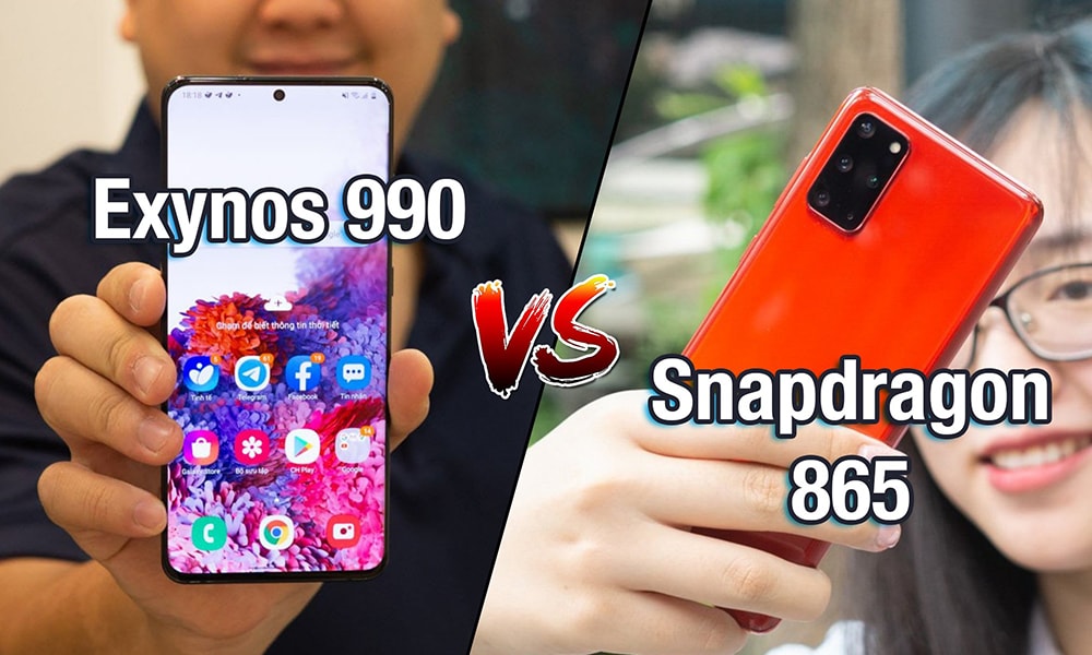 So sánh chip Exynos 990 và Snapdragon 865 trên Samsung S20